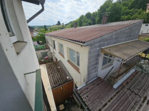 Blick auf das Hinterhaus