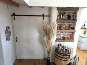 Holzschiebetür zum Windfang