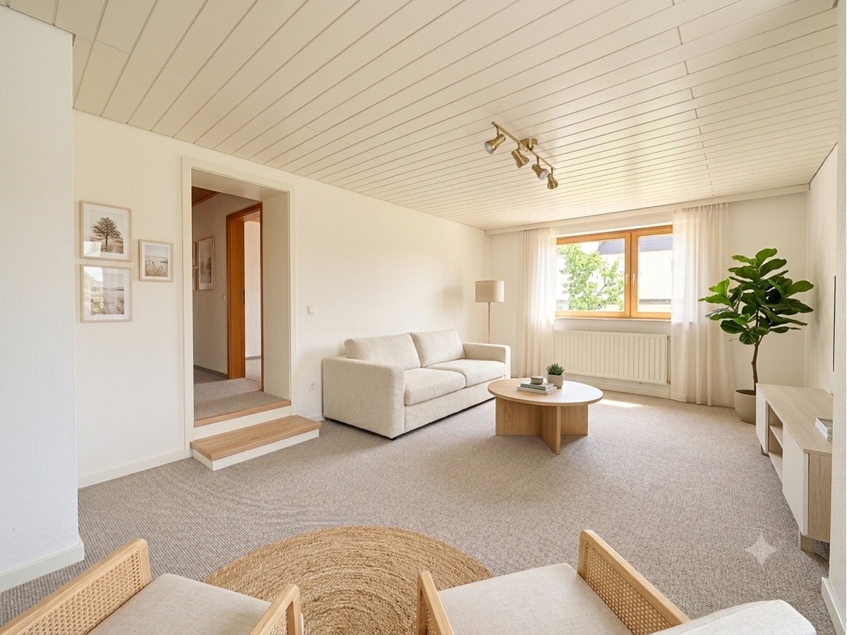 Wohnzimmer EG visualisiert